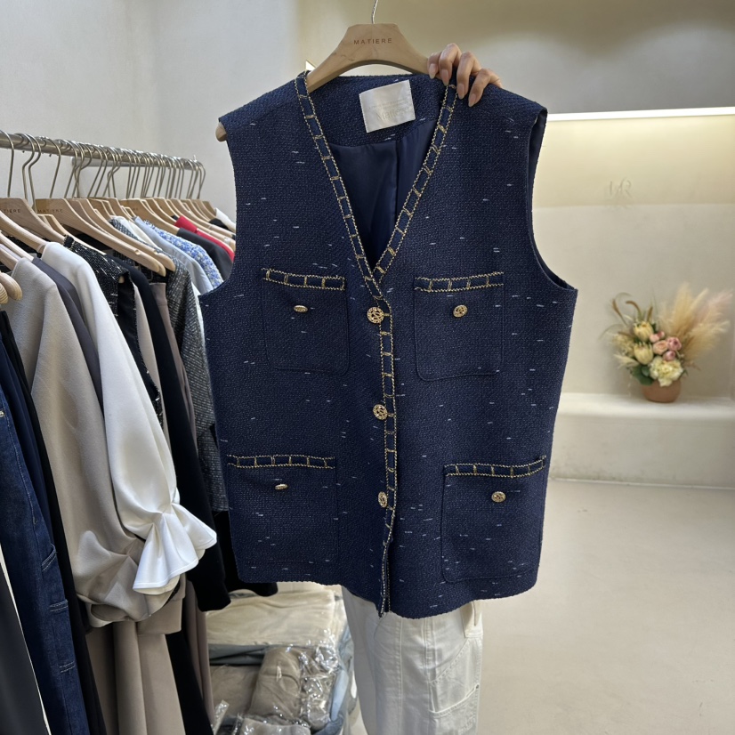 MATIERE韓國直郵女士新品26春夏熱賣人氣時尚職業真品馬甲MATIERE馬甲圖色1