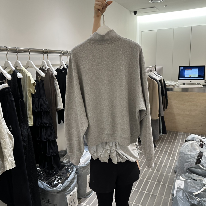 VIVE東大門直郵女裝新品時尚26春夏推薦休閑真品衛衣拉鏈VIVE衛衣