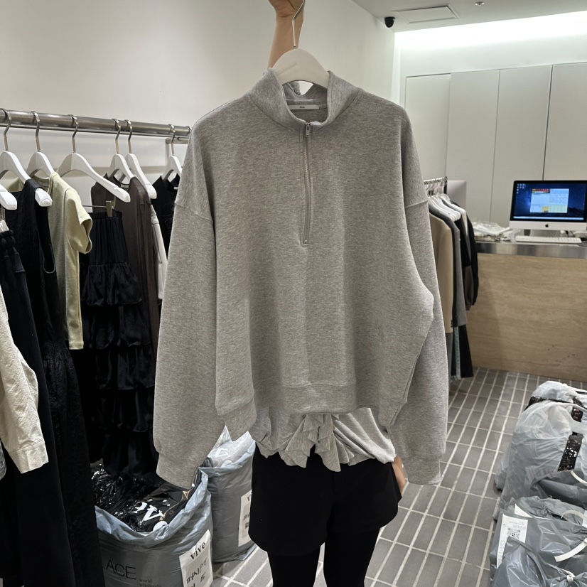 VIVE東大門直郵女裝新品時尚26春夏推薦休閑真品衛衣拉鏈VIVE衛衣圖色3