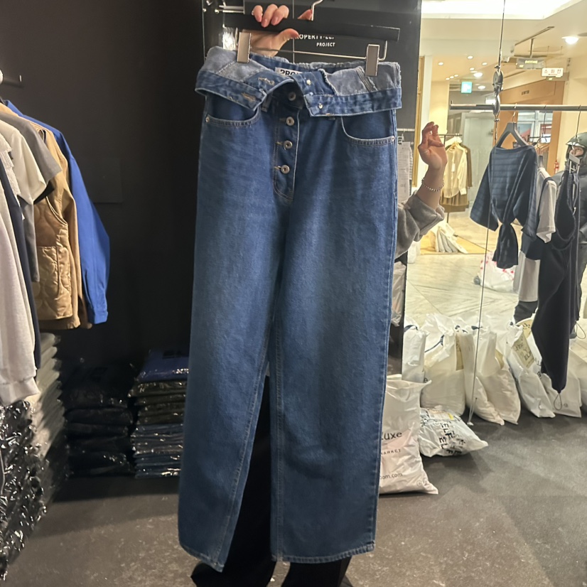 ELF-L東大門直郵女士新品時尚職業休閑人氣熱賣真品牛仔褲PROJECT ELF/ELF-L牛仔褲圖色1