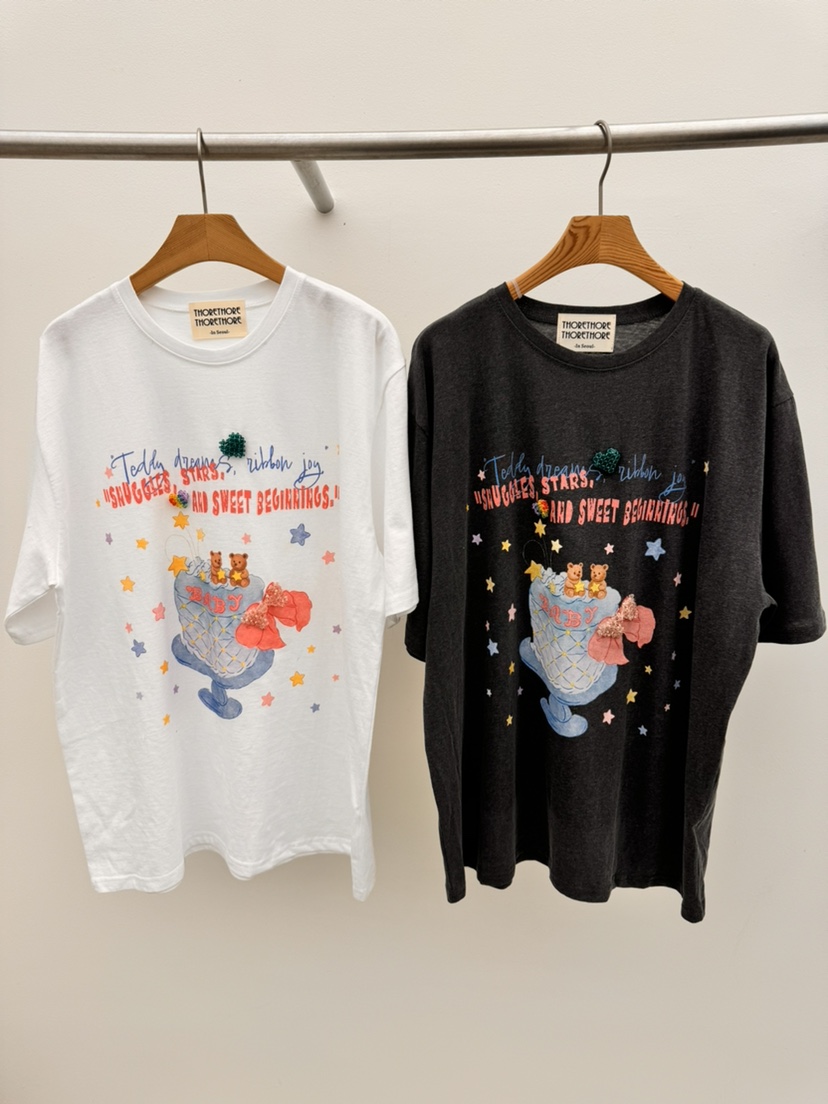 THORE韓國代購女士新品熱賣時尚人氣26春夏真品推薦休閑T恤THORET恤