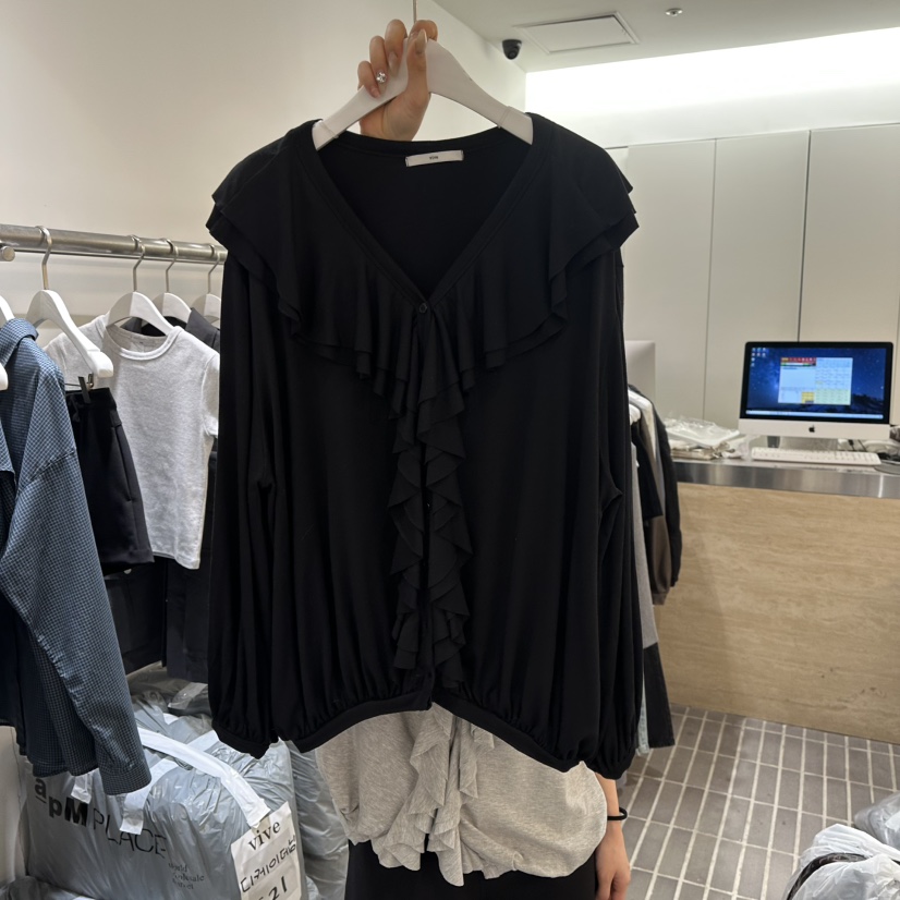 VIVE東大門代購女裝新款職業時尚26春夏推薦休閑襯衫蕾絲衫VIVE襯衫/蕾絲衫圖色3