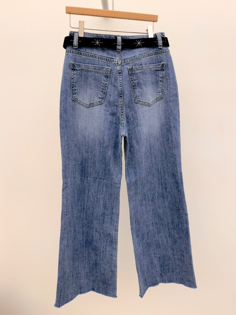 THORE韓國代購女士新品真品推薦人氣熱賣牛仔褲含腰帶套裝THORE牛仔褲