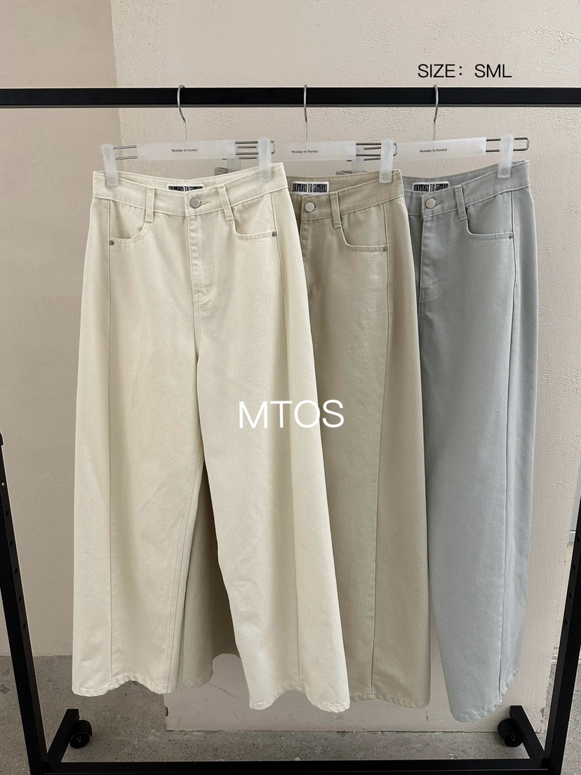 MONDAY TO SUNDAY韓國代購女裝新款人氣時尚26春夏休閑褲MONDAY TO SUNDAY休閑褲