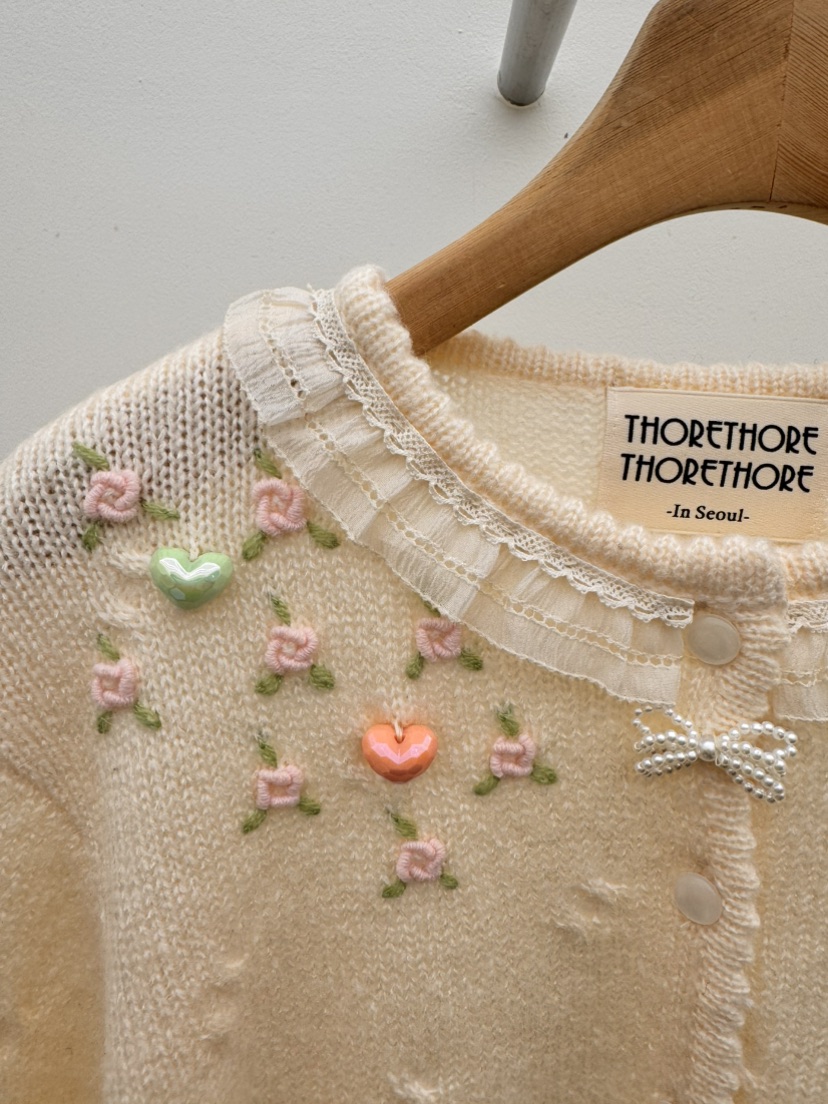 THORE韓國直郵女裝新款26春夏人氣時尚職業推薦休閑針織衫THORE針織衫