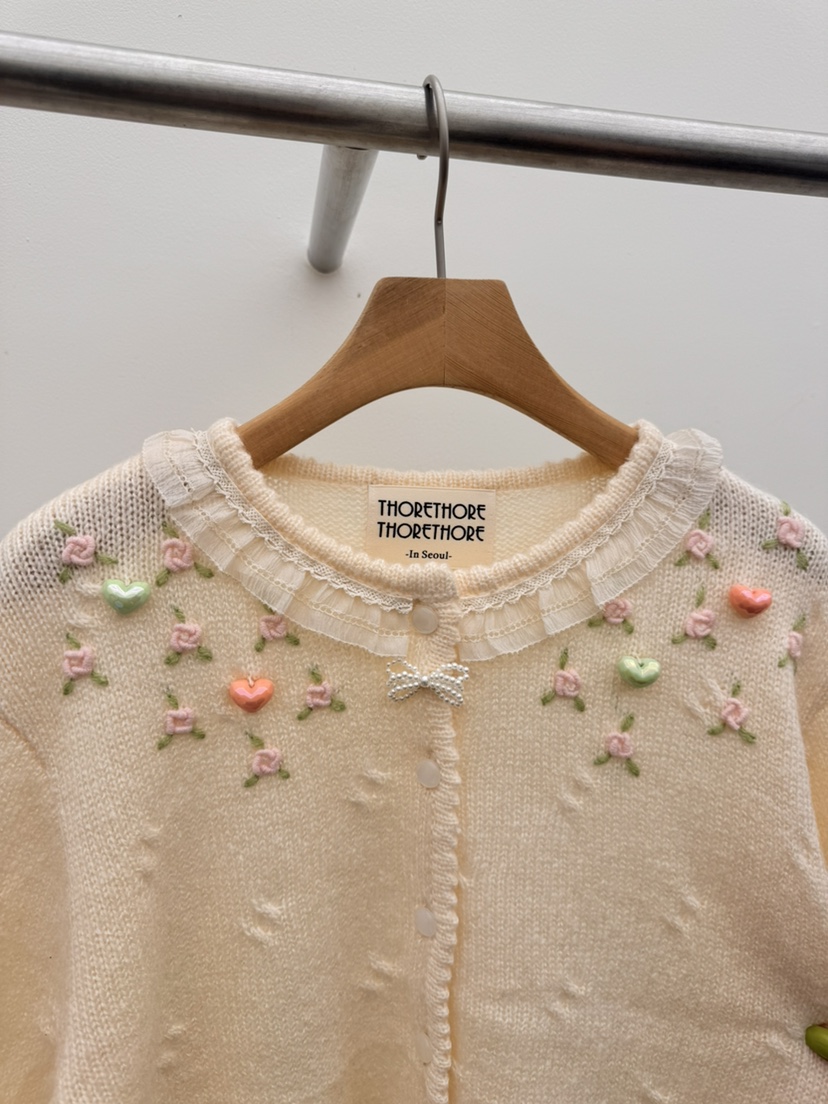 THORE韓國直郵女裝新款26春夏人氣時尚職業推薦休閑針織衫THORE針織衫