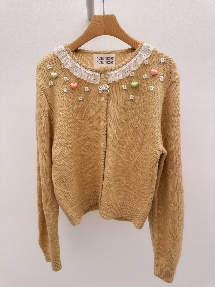 THORE韓國直郵女裝新款26春夏人氣時尚職業推薦休閑針織衫THORE針織衫圖色2