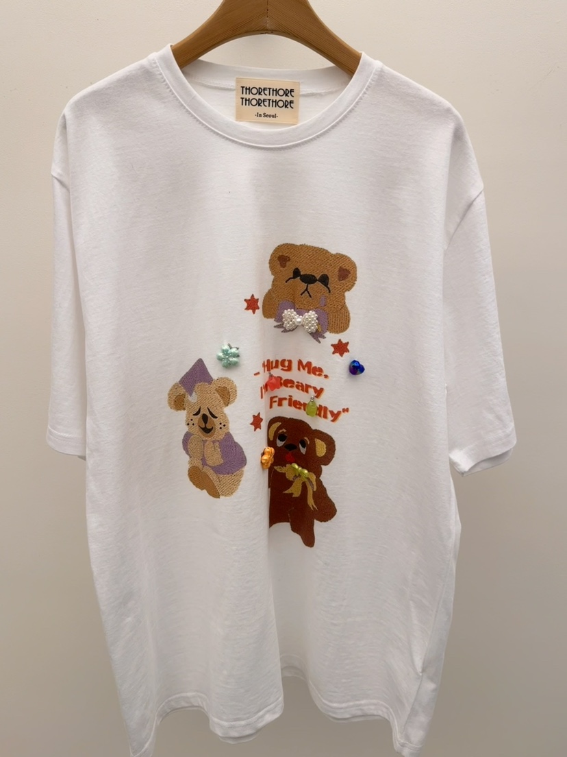 THORE韓國直郵女裝新品推薦26春夏熱賣人氣職業真品休閑T恤THORET恤圖色1