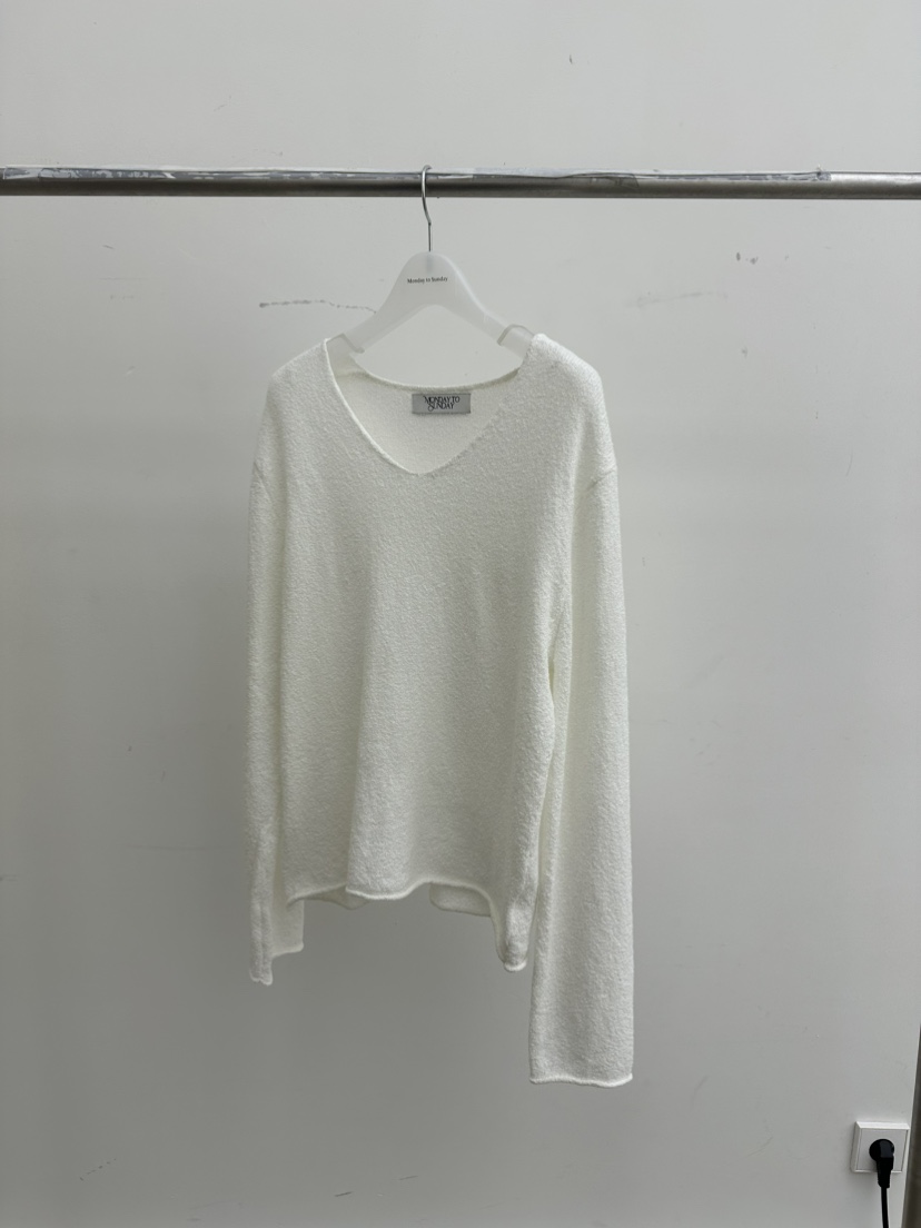 MONDAY TO SUNDAY韓國直郵女士新品26春夏人氣休閑針織衫MONDAY TO SUNDAY針織衫圖色2