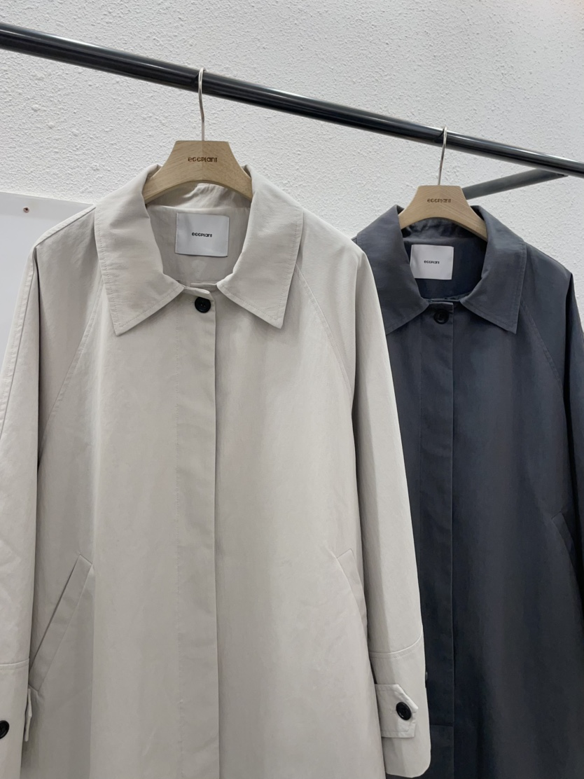 EGGPLANT東大門代購女裝新品26春夏推薦休閑真品長款風衣EGGPLANT長款風衣