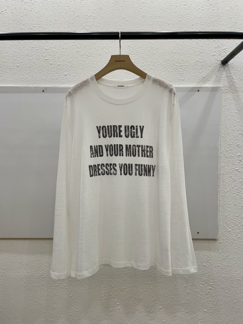 EGGPLANT韓國代購女裝新品時尚26春夏推薦職業人氣長袖T恤EGGPLANT長袖T恤圖色1