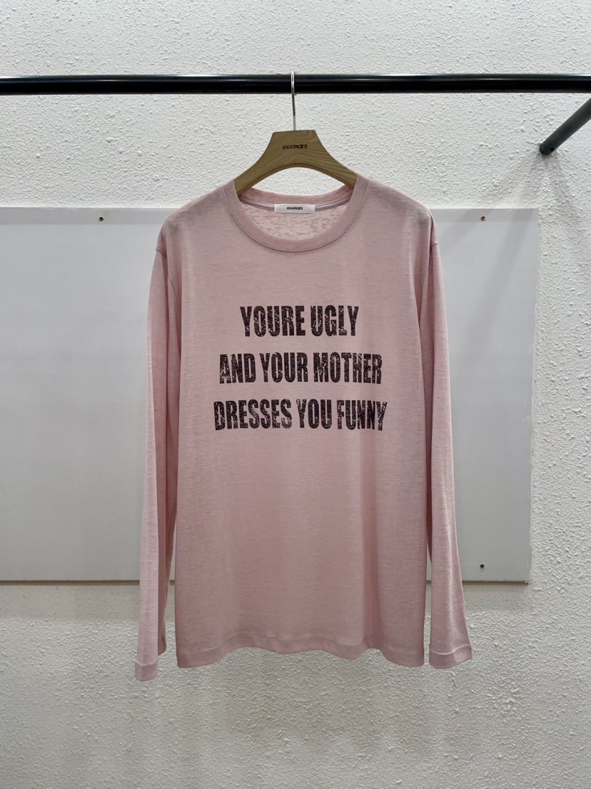 EGGPLANT韓國代購女裝新品時尚26春夏推薦職業人氣長袖T恤EGGPLANT長袖T恤圖色2