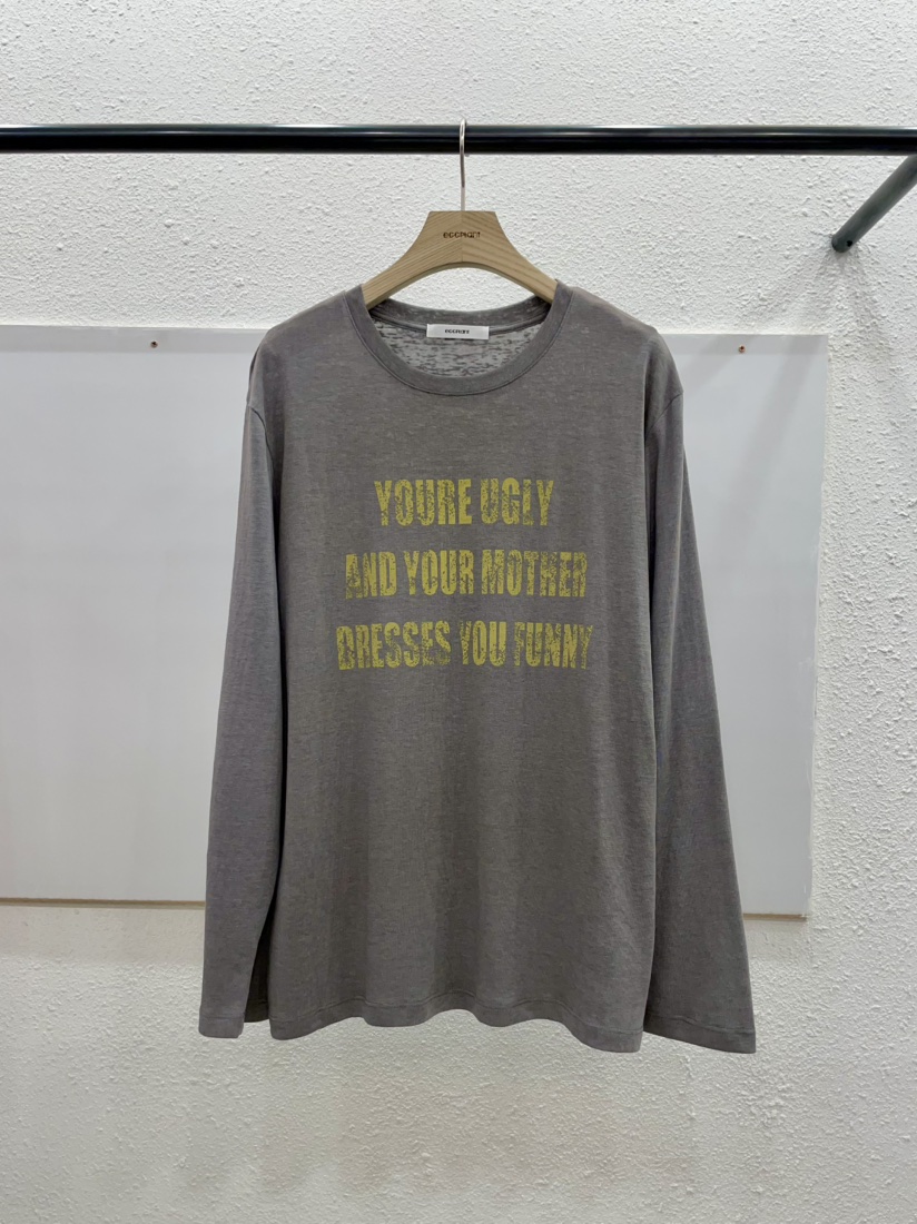 EGGPLANT韓國代購女裝新品時尚26春夏推薦職業人氣長袖T恤EGGPLANT長袖T恤圖色3