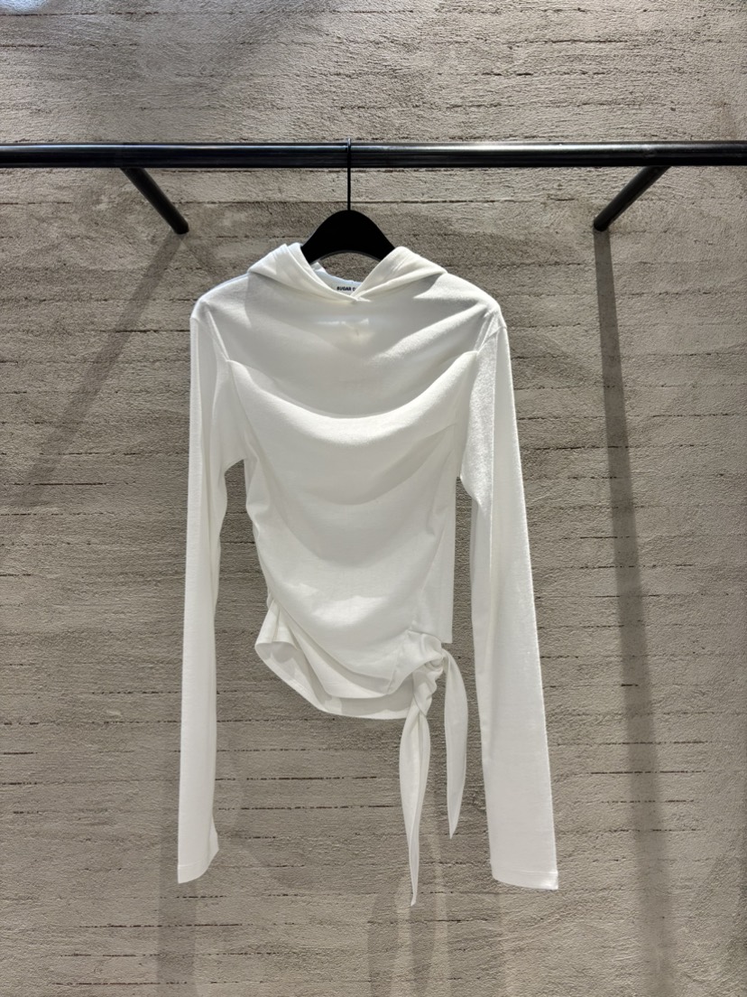 SUGAR CASE東大門直郵女裝新品推薦休閑人氣長袖T恤褶皺SUGAR CASE長袖T恤圖色1