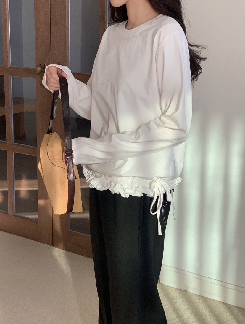 FORMSTUDIO韓國代購女士新品休閑真品推薦熱賣人氣長袖T恤FORMSTUDIO長袖T恤