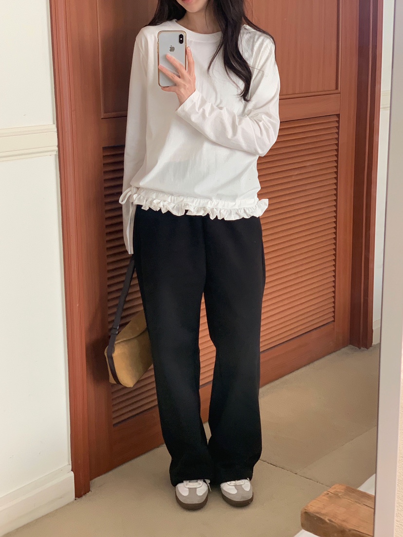 FORMSTUDIO韓國代購女士新品休閑真品推薦熱賣人氣長袖T恤FORMSTUDIO長袖T恤