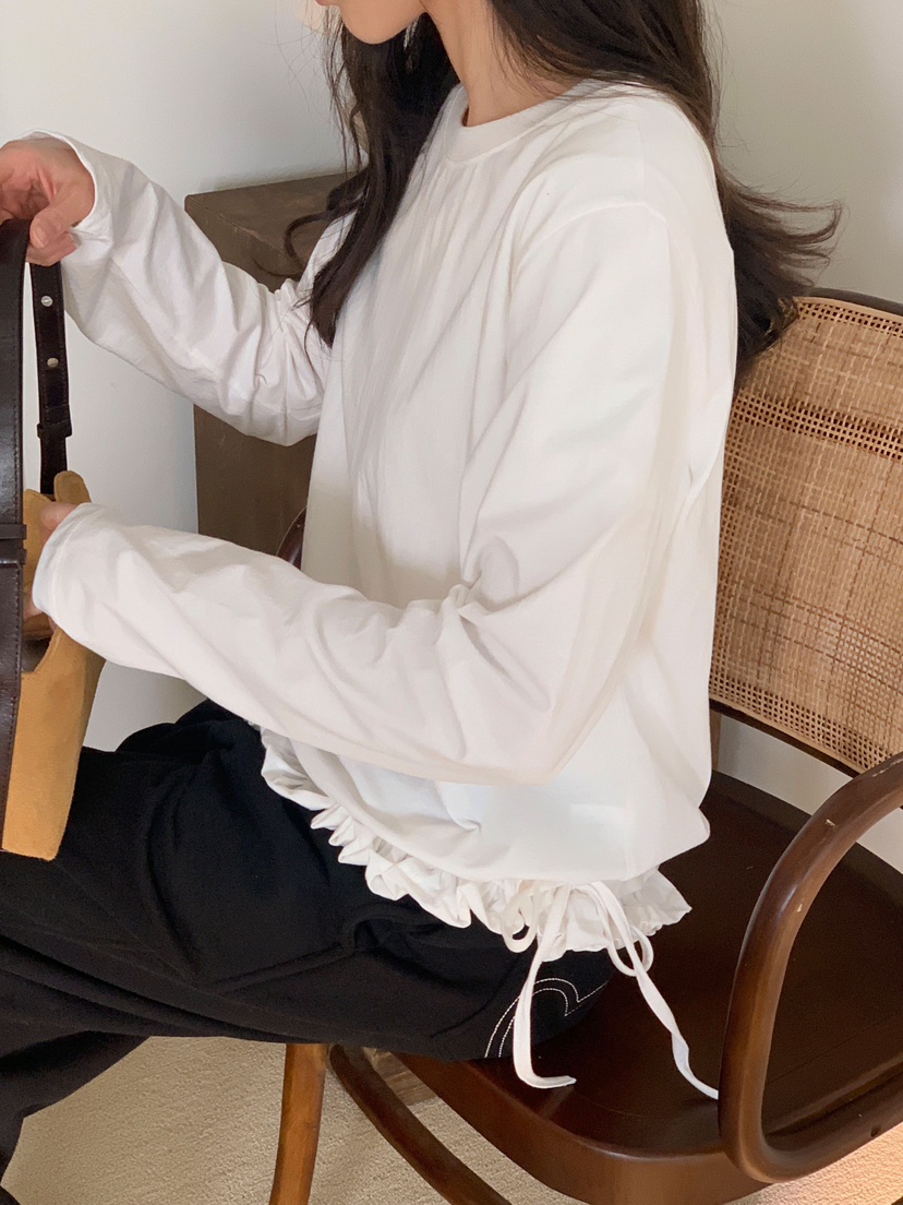 FORMSTUDIO韓國代購女士新品休閑真品推薦熱賣人氣長袖T恤FORMSTUDIO長袖T恤