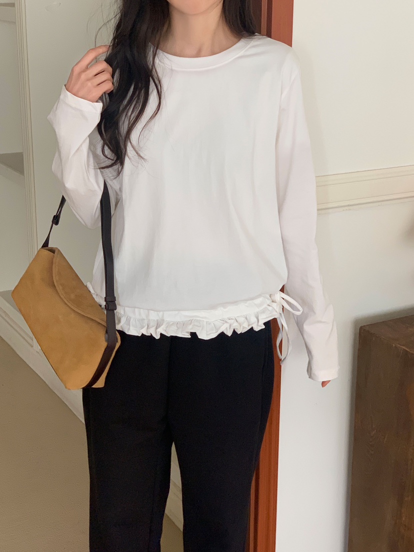 FORMSTUDIO韓國代購女士新品休閑真品推薦熱賣人氣長袖T恤FORMSTUDIO長袖T恤