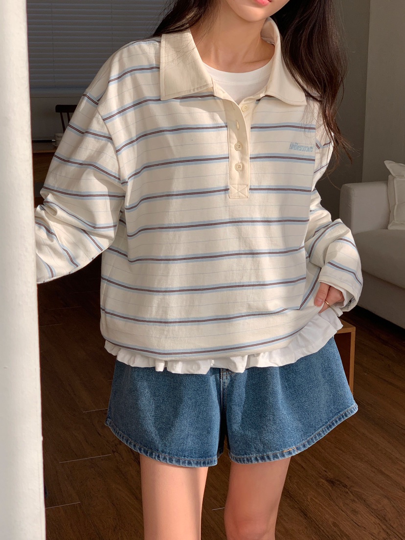 FORMSTUDIO韓國代購女裝新款熱賣人氣時尚真品休閑長袖T恤FORMSTUDIO長袖T恤