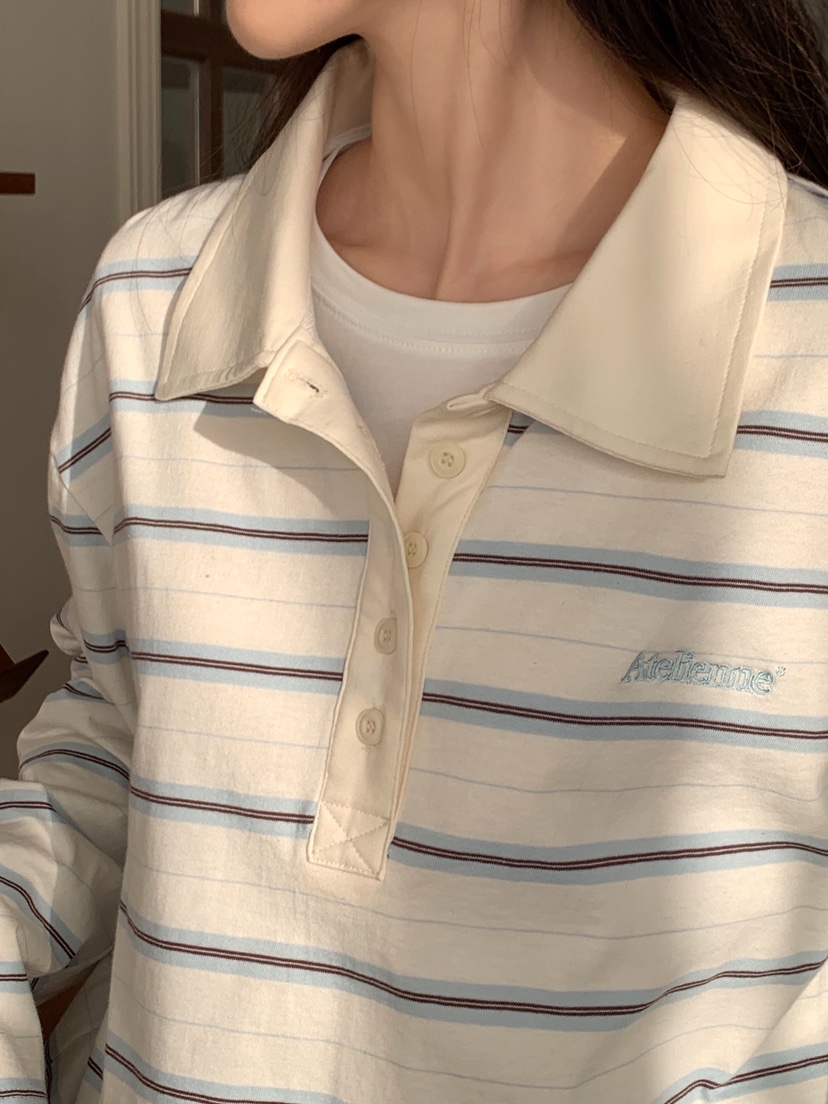 FORMSTUDIO韓國代購女裝新款熱賣人氣時尚真品休閑長袖T恤FORMSTUDIO長袖T恤