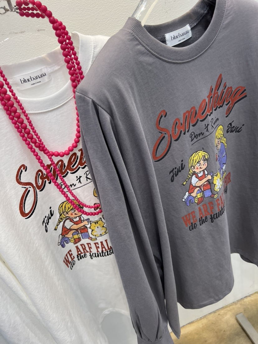 BLUE BANANA東大門代購女士新品熱賣時尚長袖T恤不含配飾BLUE BANANA長袖T恤