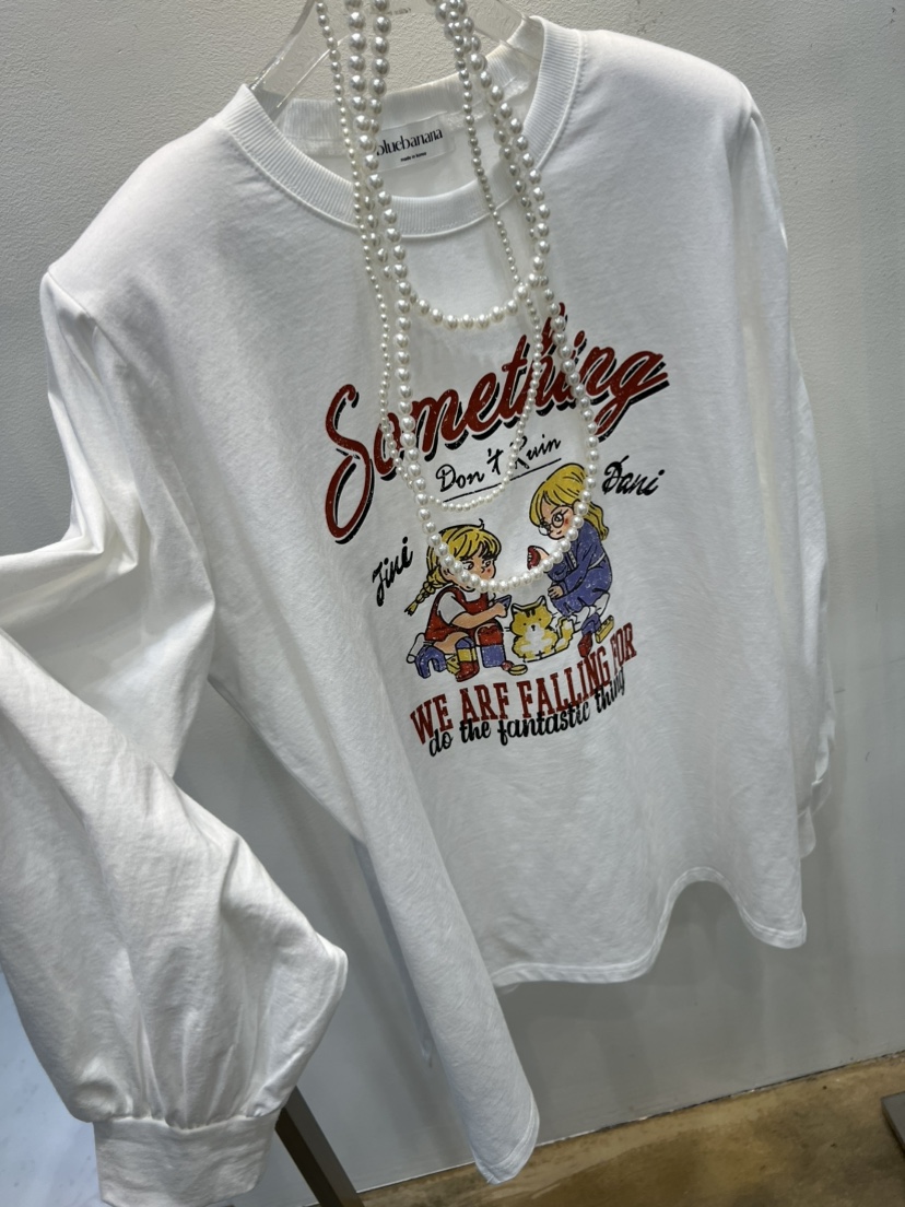 BLUE BANANA東大門代購女士新品熱賣時尚長袖T恤不含配飾BLUE BANANA長袖T恤圖色1