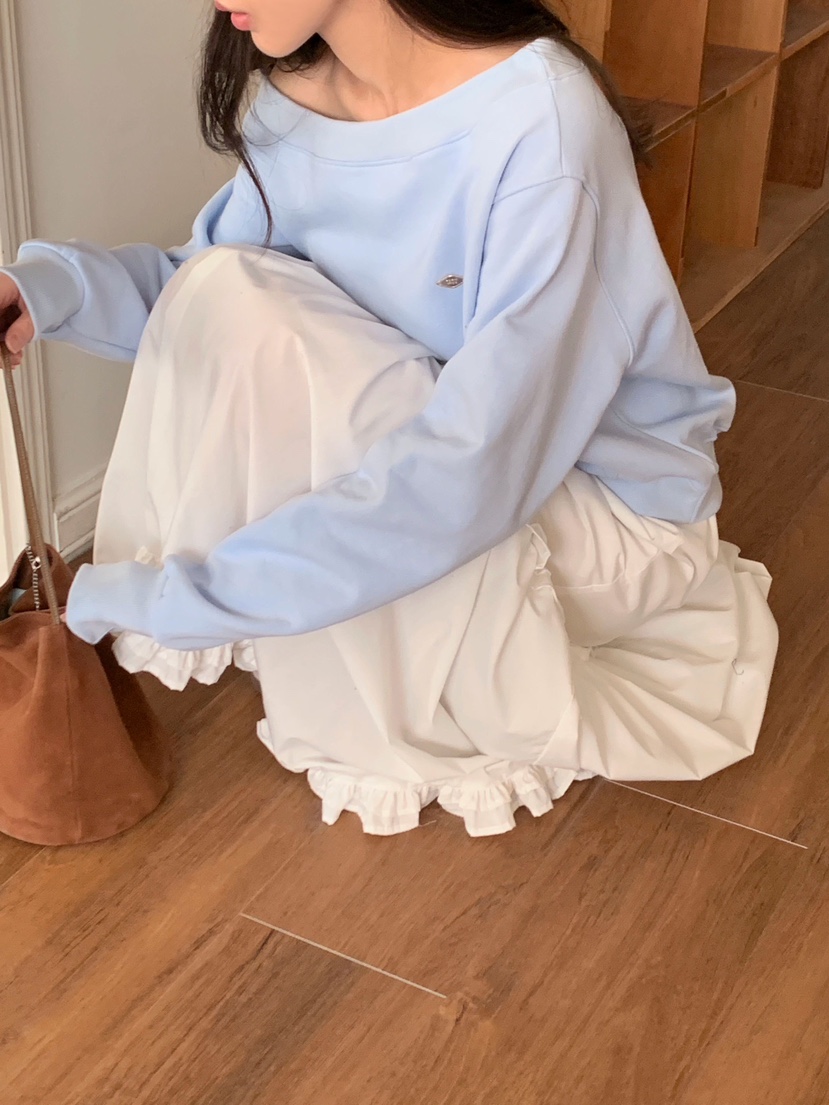 FORMSTUDIO韓國代購女士新款時尚人氣真品熱賣26春夏衛衣船領FORMSTUDIO衛衣