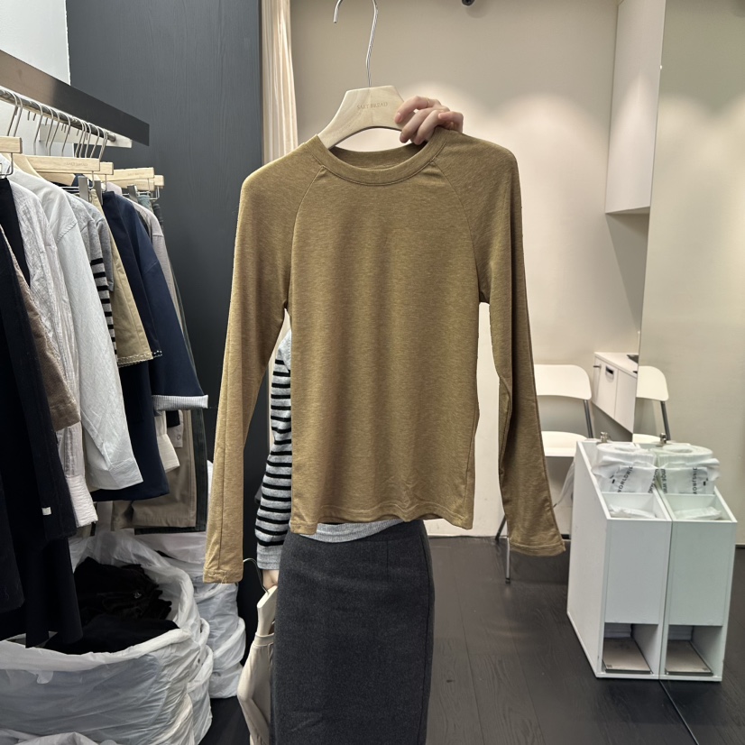 SALT BREAD東大門代購女士新款熱賣時尚職業長袖T恤SaleSALT BREAD長袖T恤圖色1