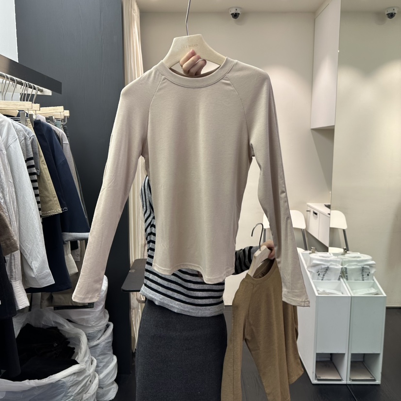 SALT BREAD東大門代購女士新款熱賣時尚職業長袖T恤SaleSALT BREAD長袖T恤圖色2