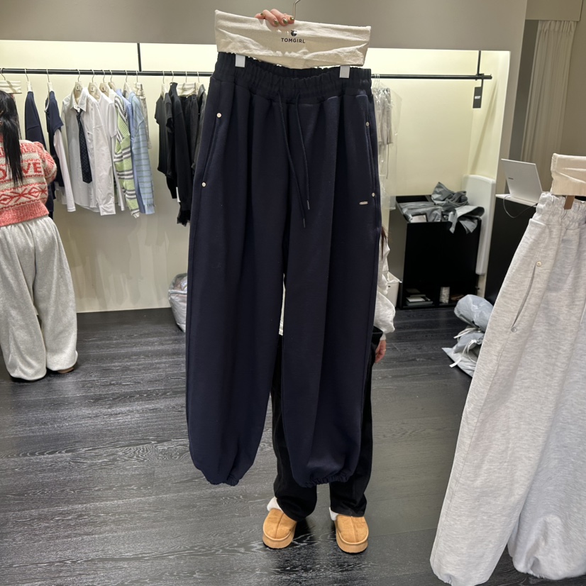 TOMGIRL韓國代購女裝新款真品時尚職業26春夏人氣熱賣休閑褲TOMGIRL休閑褲圖色2