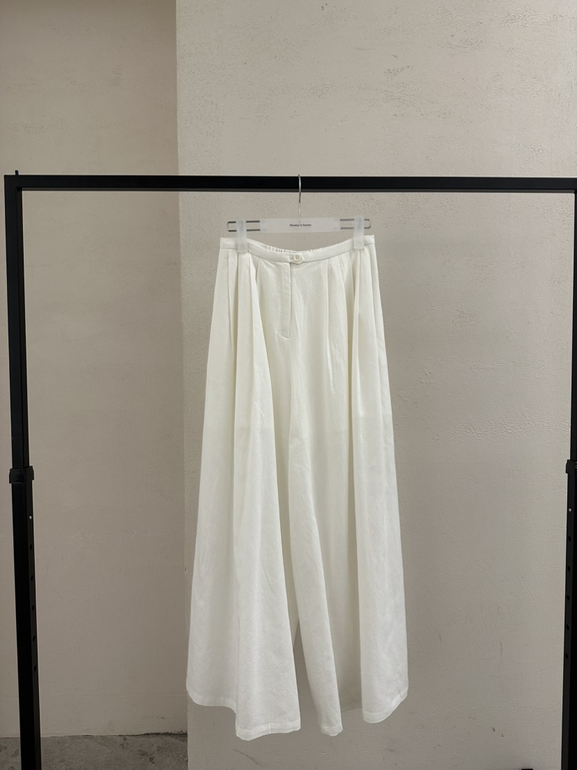 MONDAY TO SUNDAY東大門直郵女士新品熱賣休閑褲亞麻布MONDAY TO SUNDAY休閑褲圖色1