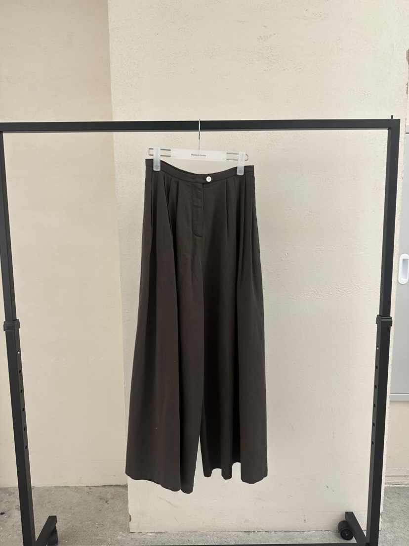 MONDAY TO SUNDAY東大門直郵女士新品熱賣休閑褲亞麻布MONDAY TO SUNDAY休閑褲圖色2