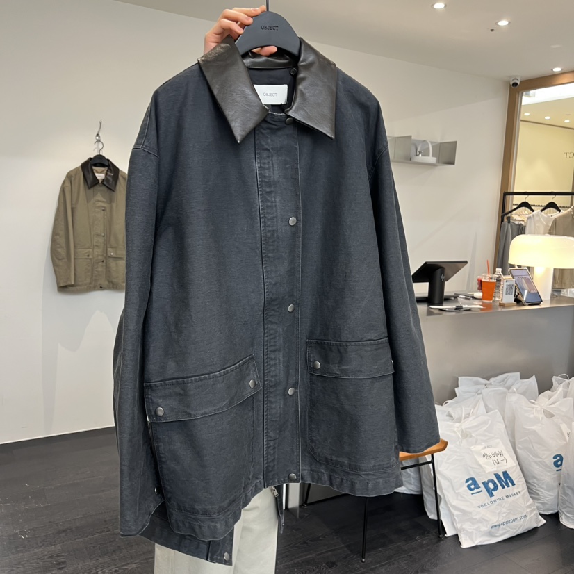 OBJECT韓國代購女裝新品休閑26春夏熱賣真品職業時尚夾克OBJECT夾克圖色2