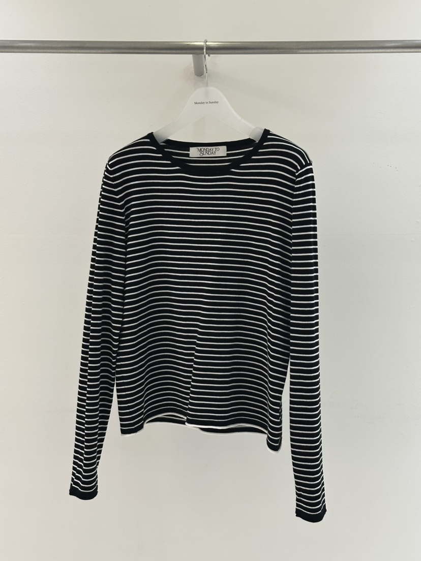 MONDAY TO SUNDAY東大門直郵女士新款熱賣26春夏長袖T恤MONDAY TO SUNDAY長袖T恤圖色3