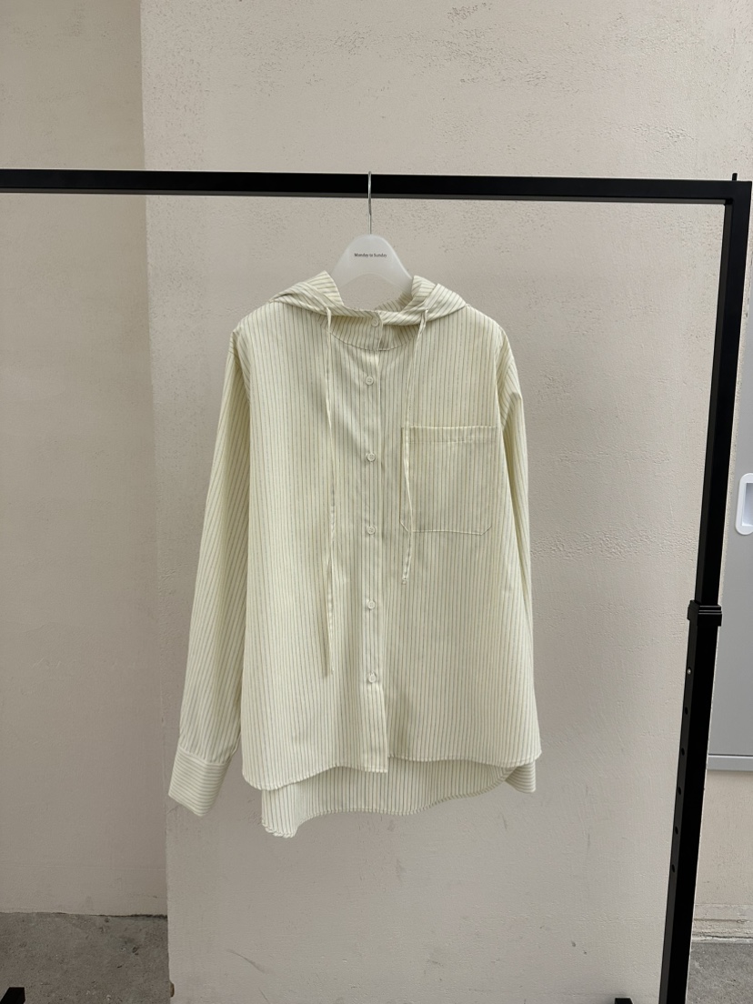 MONDAY TO SUNDAY韓國直郵女裝新品推薦襯衫蕾絲衫兜帽MONDAY TO SUNDAY襯衫/蕾絲衫圖色1