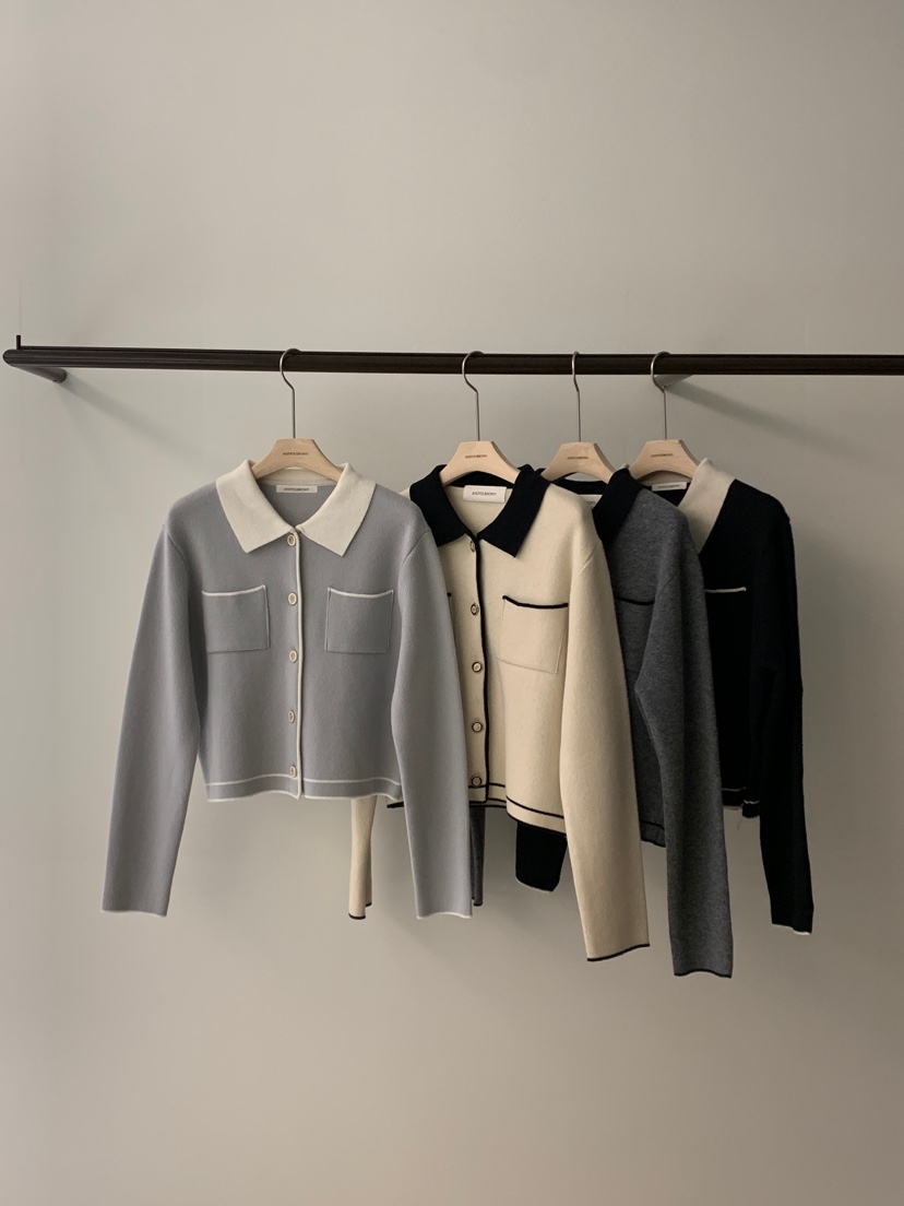 ANDYOUBROWN東大門直郵女裝新款人氣休閑時尚職業針織衫開衫ANDYOUBROWN針織衫圖色2左二色