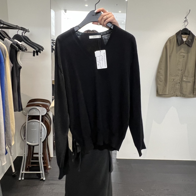 OBJECT韓國直郵女士新品休閑人氣真品推薦職業時尚針織衫OBJECT針織衫圖色4