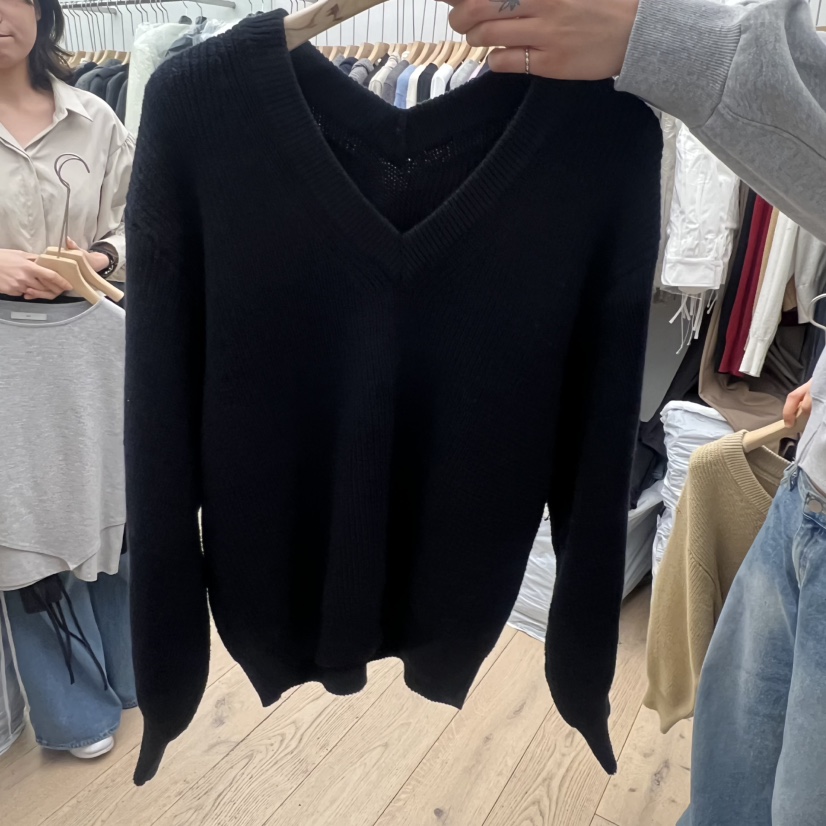 MOI-A東大門直郵女士新款職業26春夏推薦熱賣真品針織衫V領MOI-A針織衫圖色3