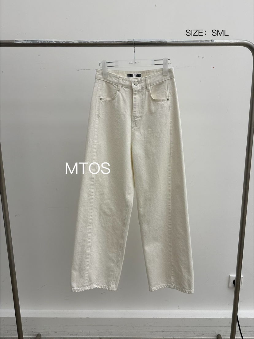 MONDAY TO SUNDAY東大門直郵女士新品推薦休閑26春夏牛仔褲MONDAY TO SUNDAY牛仔褲圖色1