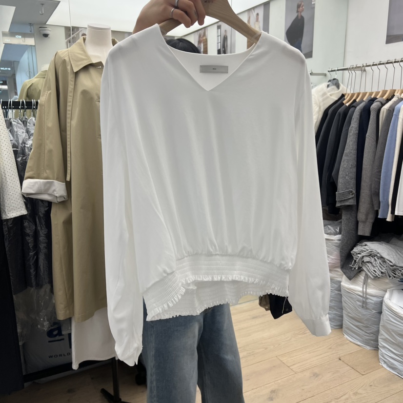 MOI-A韓國直郵女裝新品人氣熱賣職業休閑時尚襯衫蕾絲衫MOI-A襯衫/蕾絲衫圖色1