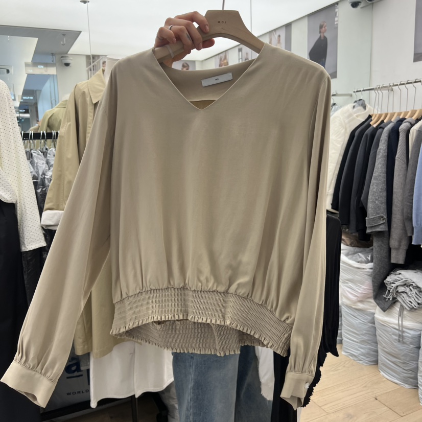 MOI-A韓國直郵女裝新品人氣熱賣職業休閑時尚襯衫蕾絲衫MOI-A襯衫/蕾絲衫圖色2