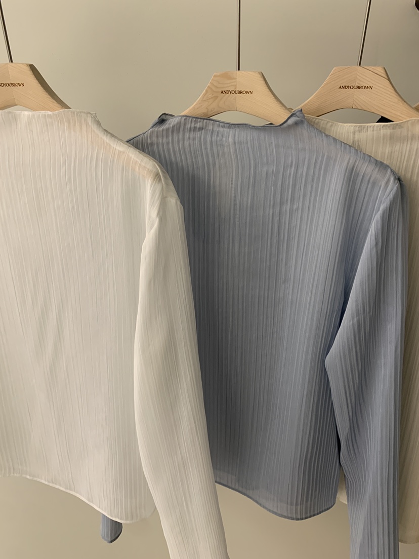 ANDYOUBROWN東大門直郵女士新款熱賣26春夏職業襯衫蕾絲衫ANDYOUBROWN襯衫/蕾絲衫