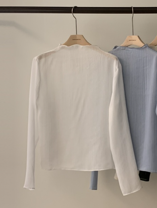 ANDYOUBROWN東大門直郵女士新款熱賣26春夏職業襯衫蕾絲衫ANDYOUBROWN襯衫/蕾絲衫圖色1