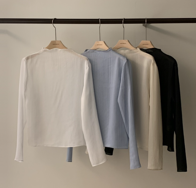 ANDYOUBROWN東大門直郵女士新款熱賣26春夏職業襯衫蕾絲衫ANDYOUBROWN襯衫/蕾絲衫圖色3左三色