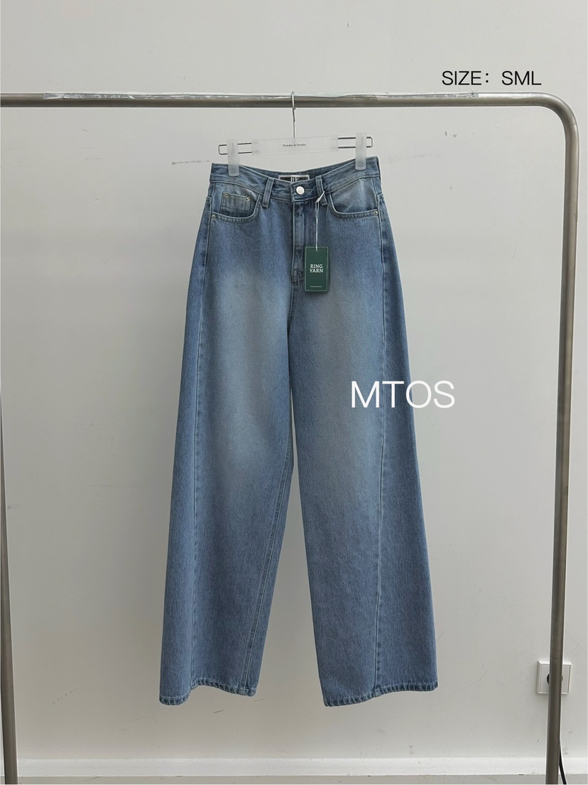 MONDAY TO SUNDAY東大門代購女裝新品休閑熱賣時尚牛仔褲MONDAY TO SUNDAY牛仔褲圖色1