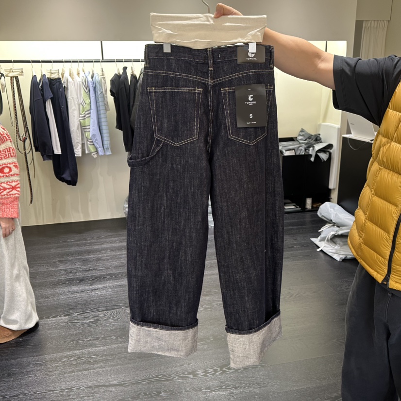 TOMGIRL韓國直郵女裝新品人氣真品推薦職業時尚牛仔褲不褪色TOMGIRL牛仔褲