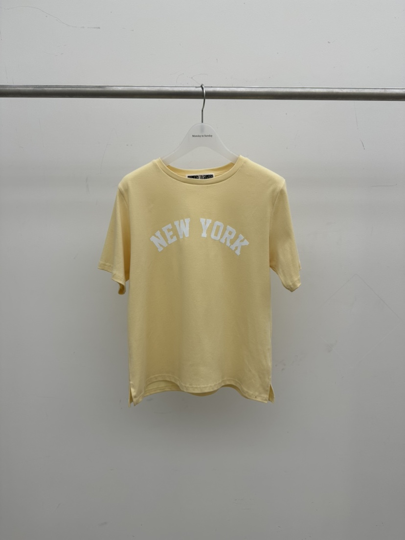 MONDAY TO SUNDAY韓國代購女裝新品26春夏時尚人氣推薦T恤MONDAY TO SUNDAYT恤圖色2