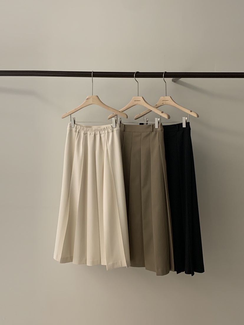 ANDYOUBROWN東大門實拍女裝新款推薦半身裙中短裙百褶褶裙ANDYOUBROWN半身裙/中短裙