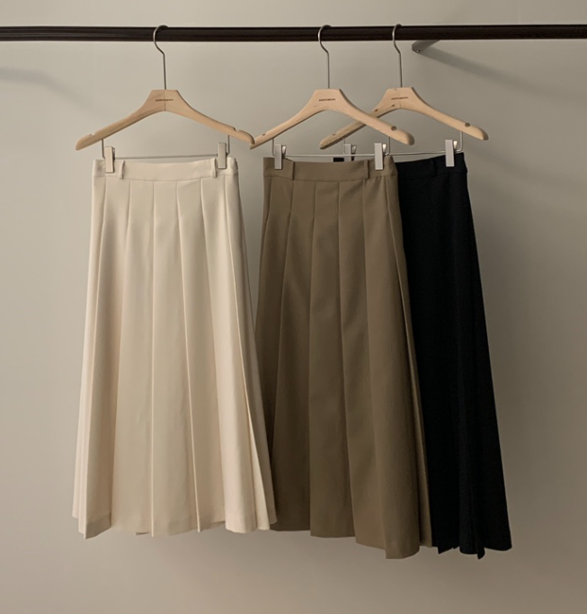 ANDYOUBROWN東大門實拍女裝新款推薦半身裙中短裙百褶褶裙ANDYOUBROWN半身裙/中短裙圖色3左三色