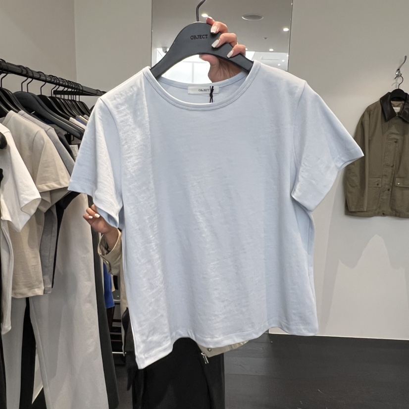 OBJECT東大門實拍女士新款推薦熱賣休閑職業26春夏T恤棉質OBJECTT恤圖色6